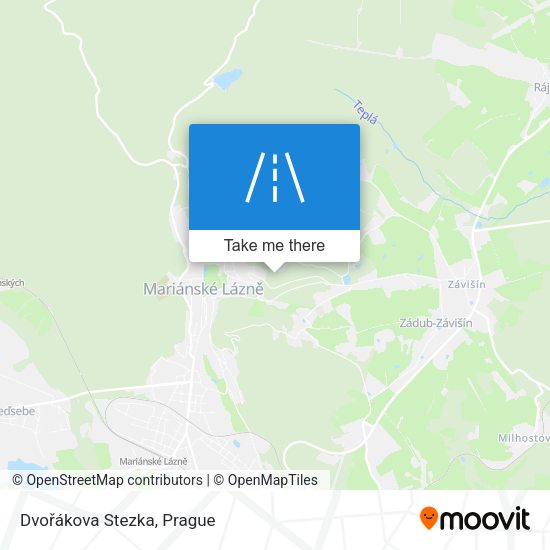 Dvořákova Stezka map