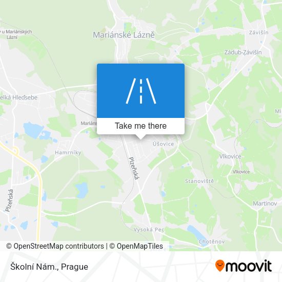 Školní Nám. map