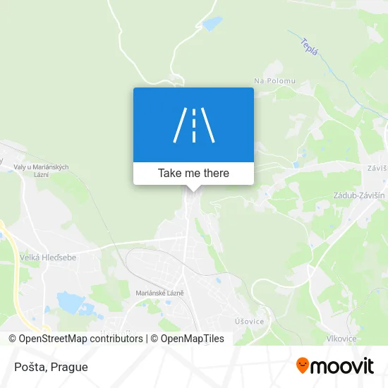 Карта Pošta