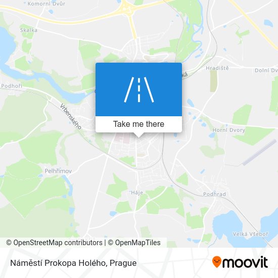 Náměstí Prokopa Holého map