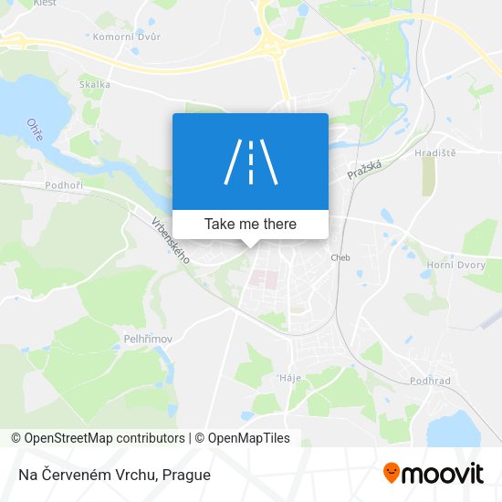 Na Červeném Vrchu map