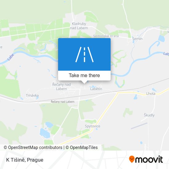 K Tišině map
