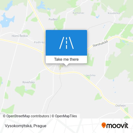 Vysokomýtská map