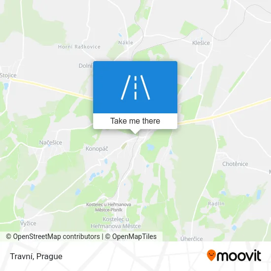 Карта Travní