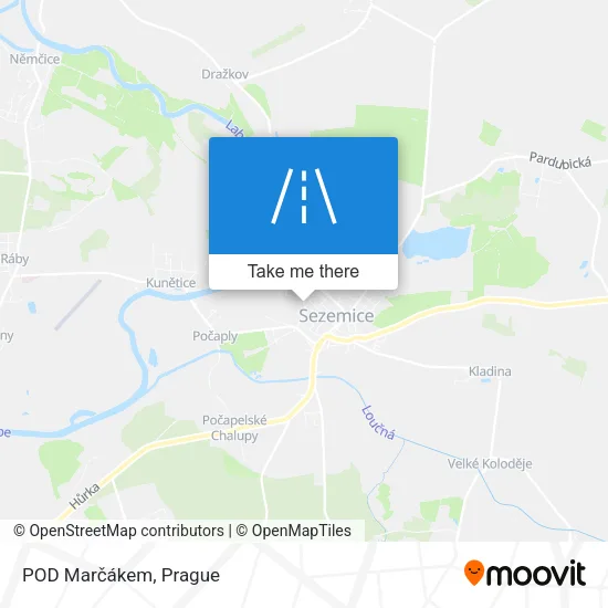 Карта POD Marčákem