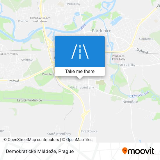 Demokratické Mládeže map