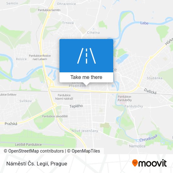 Náměstí Čs. Legií map