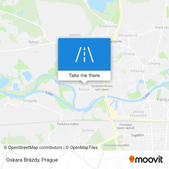 Карта Oskara Brázdy