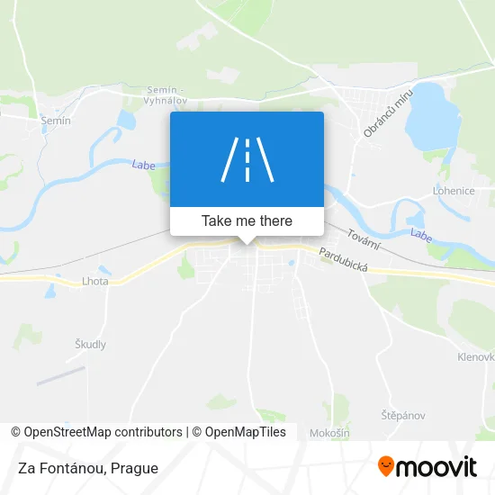 Карта Za Fontánou