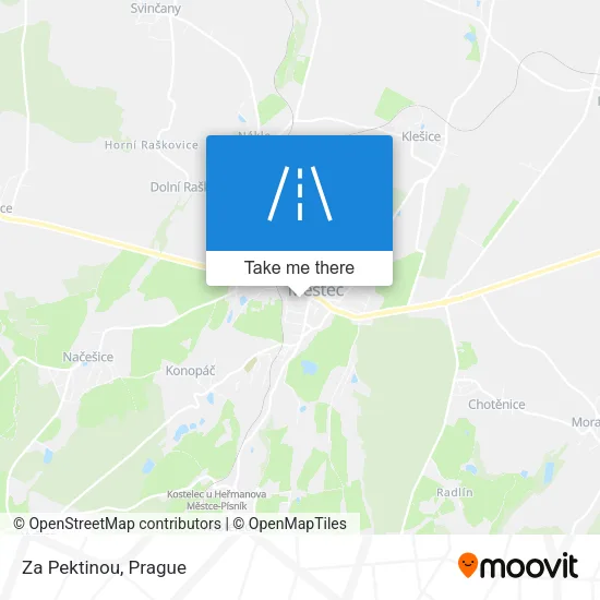 Карта Za Pektinou