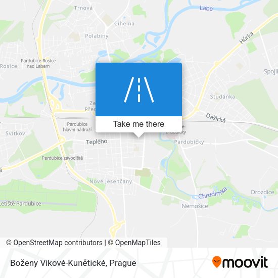 Boženy Vikové-Kunětické map