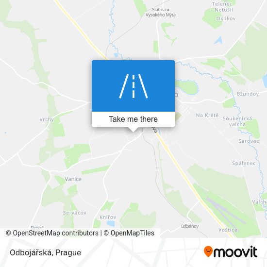 Odbojářská map