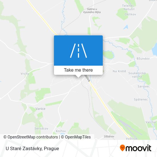 Карта U Staré Zastávky