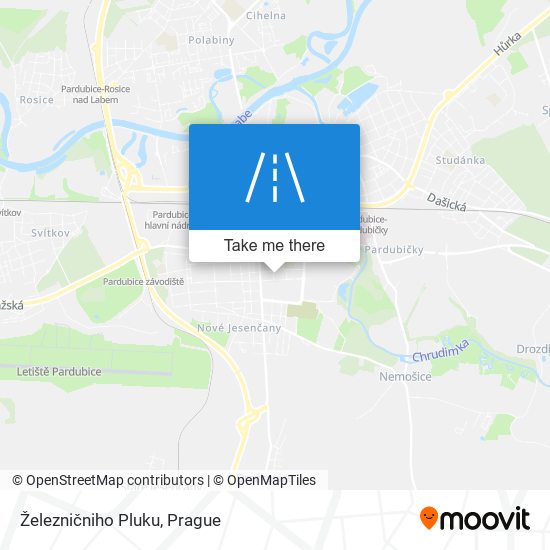 Železničniho Pluku map