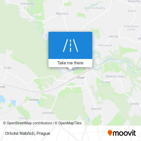 Orlické Nábřeží map