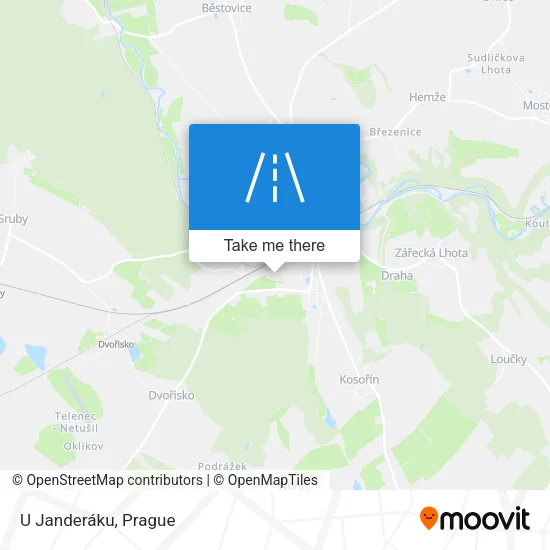 Карта U Janderáku