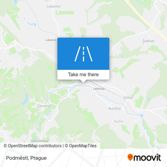 Podměstí map