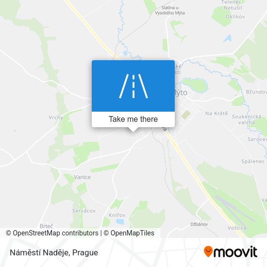 Náměstí Naděje map