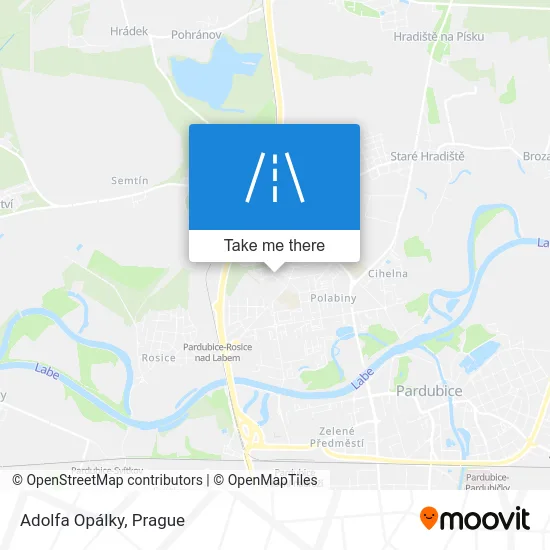 Карта Adolfa Opálky