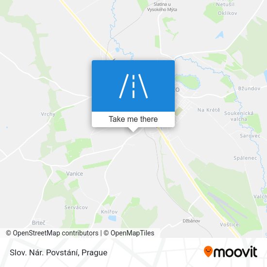 Slov. Nár. Povstání map