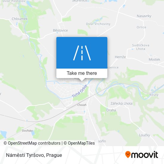 Náměstí Tyršovo map