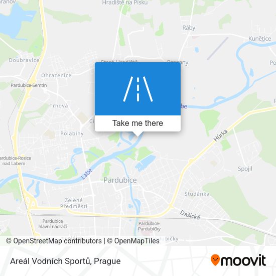 Areál Vodních Sportů map