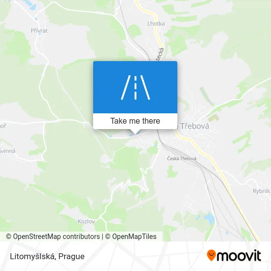 Карта Litomyšlská