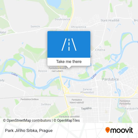 Park Jiřího Srbka map