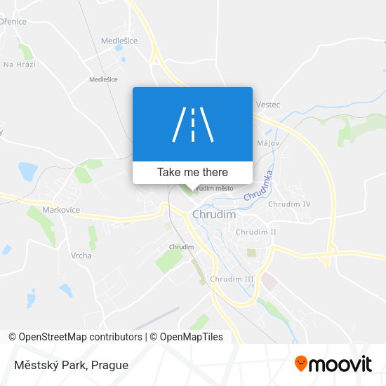 Městský Park map