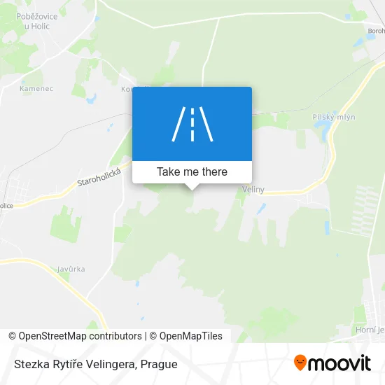 Карта Stezka Rytíře Velingera