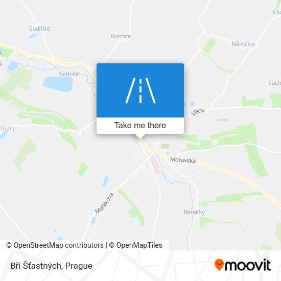 Bří Šťastných map