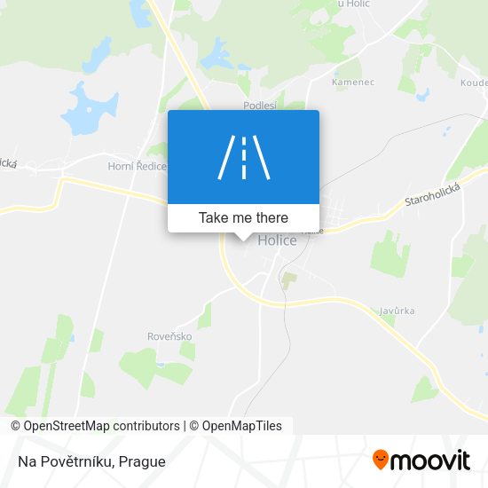 Na Povětrníku map