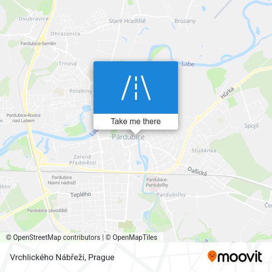 Vrchlického Nábřeží map
