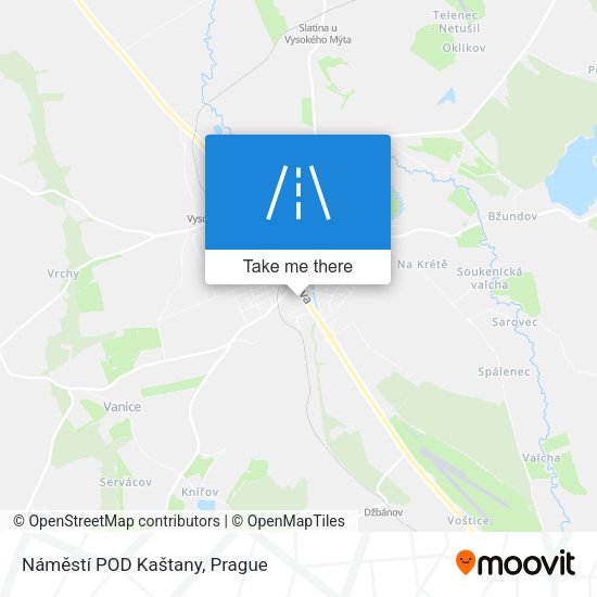 Náměstí POD Kaštany map