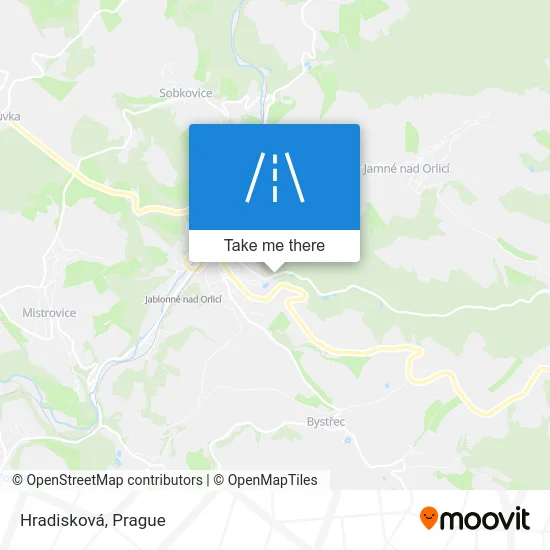 Карта Hradisková