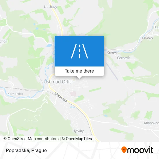 Карта Popradská
