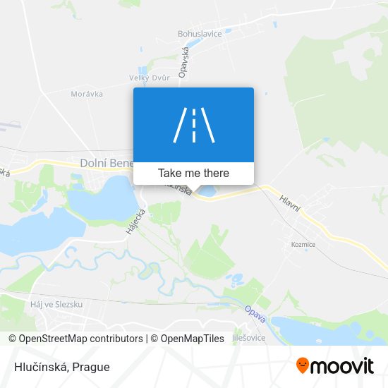 Hlučínská map