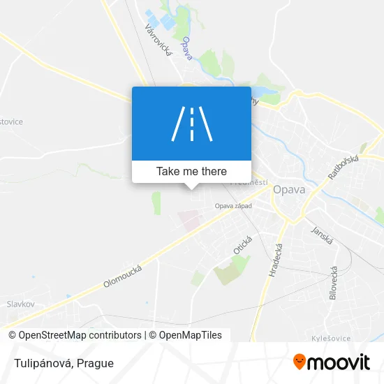 Карта Tulipánová