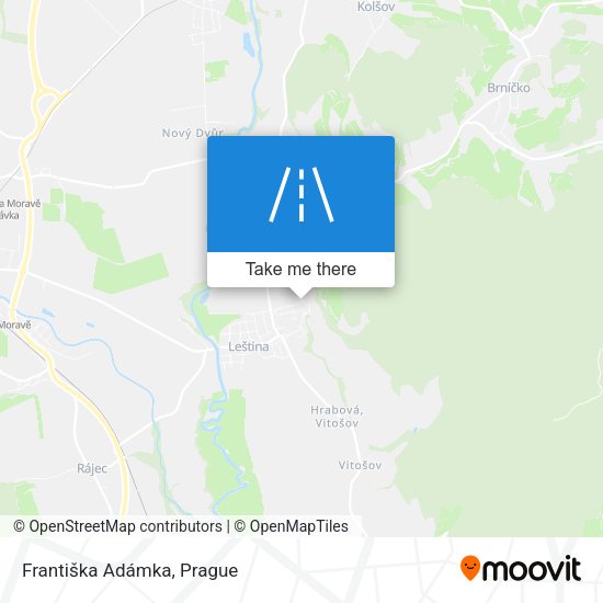 Františka Adámka map