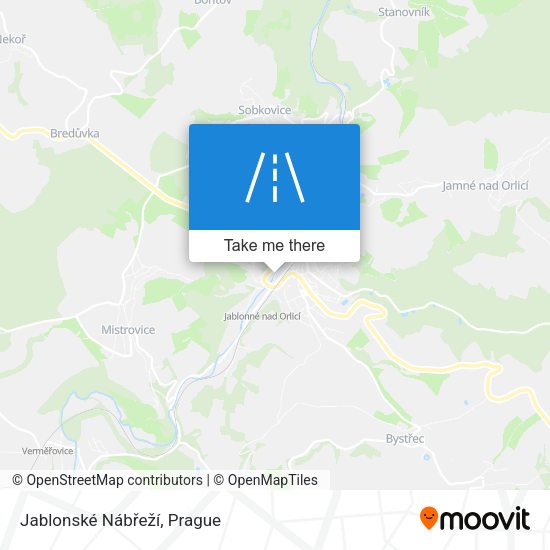Jablonské Nábřeží map