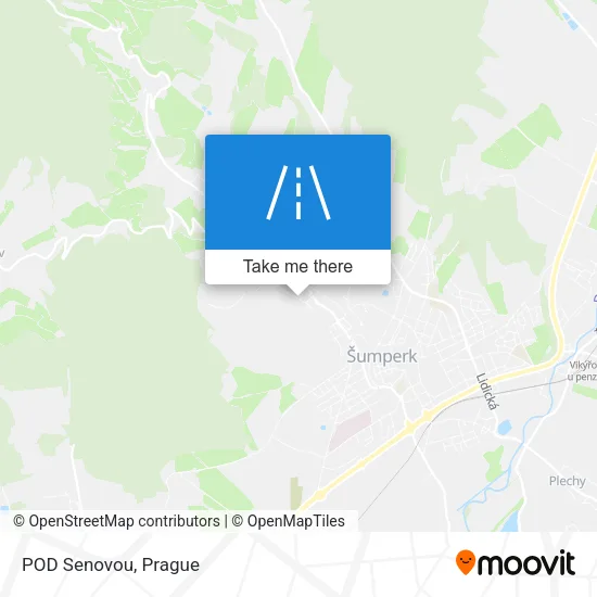 Карта POD Senovou