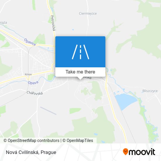 Nová Cvilínská map