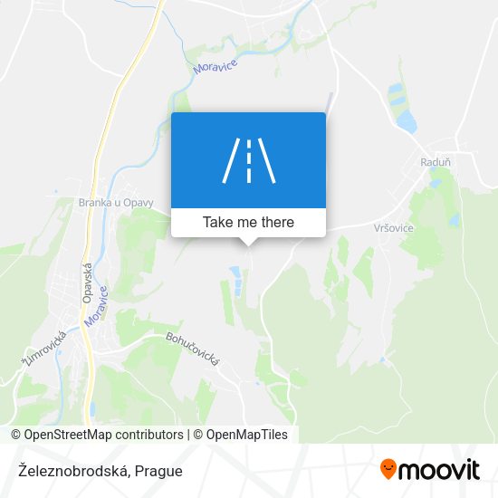 Železnobrodská map
