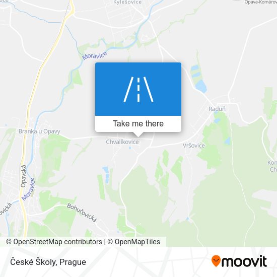 České Školy map