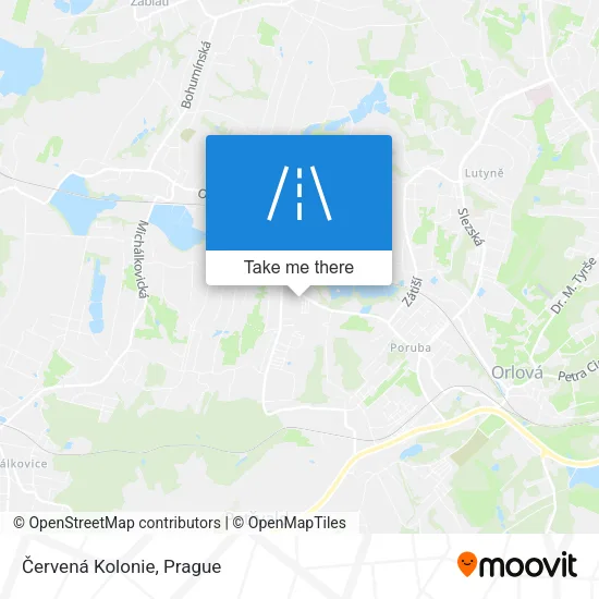 Карта Červená Kolonie