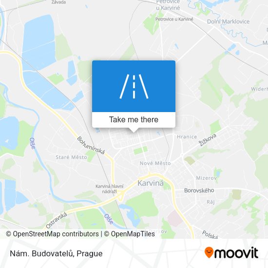 Nám. Budovatelů map