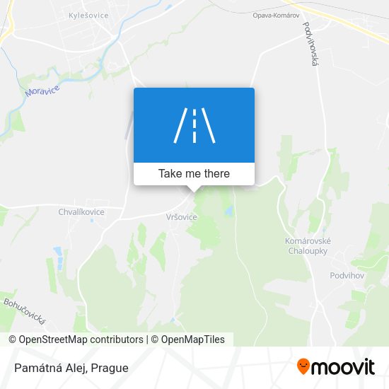 Památná Alej map