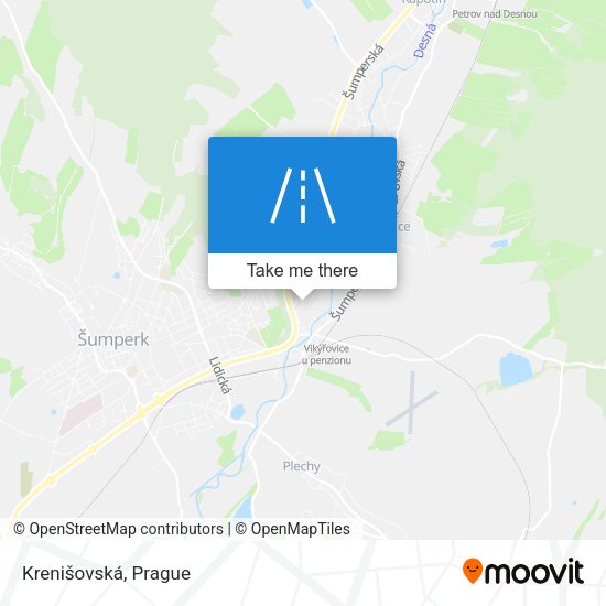 Krenišovská map