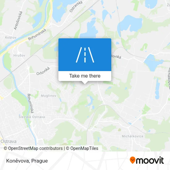 Карта Koněvova