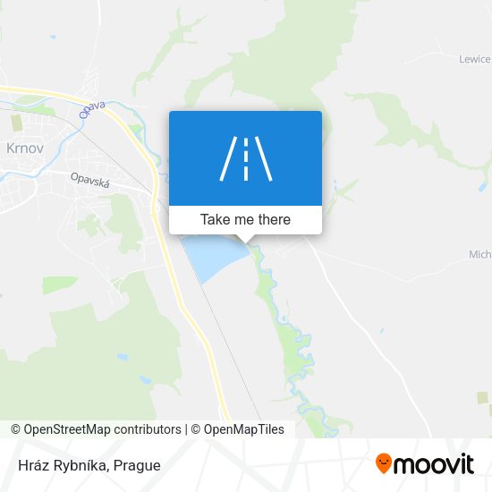 Hráz Rybníka map